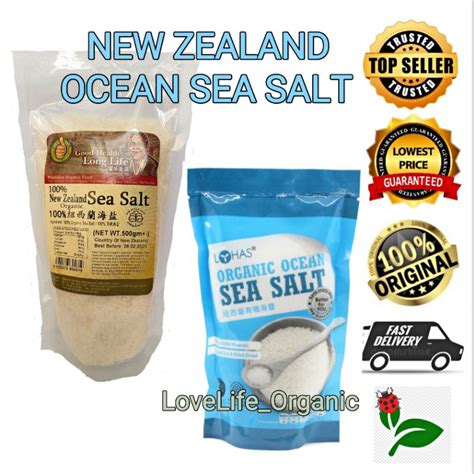 LOHAS ORGANIC OCEAN SEA SALT 500G GOOD HEALTH NEW ZEALAND SEA SALT 500G