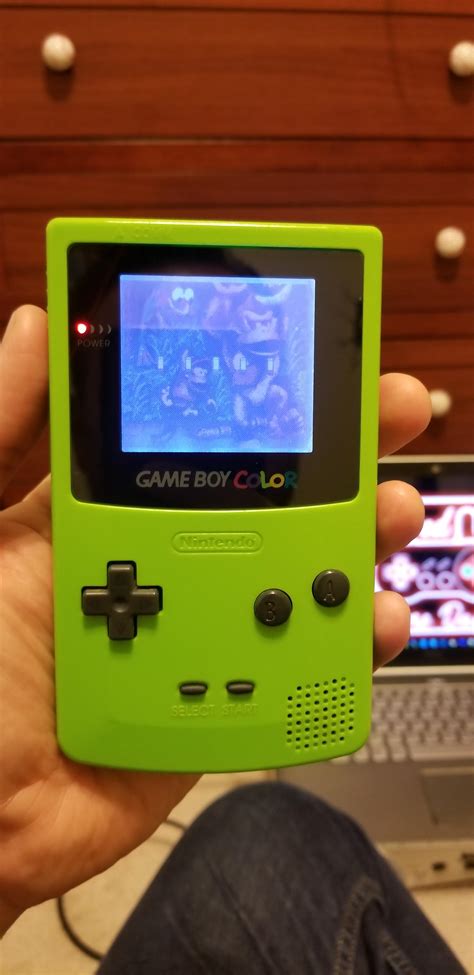 Just finished my Gameboy Color frontlight mod! : r/Gameboy