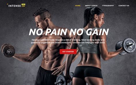 Free Fitness Bootstrap Templates Templatemonster