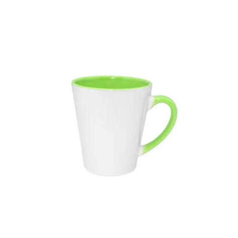 Taza Interior Y Mango Verde 11 Oz Pza Think Publicidad Solo