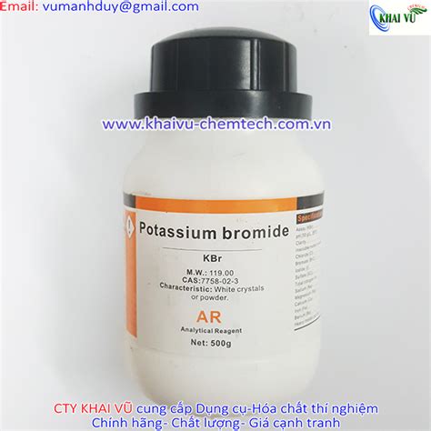 Kbr Kali Bromua Kbr Lọ 500g Potassium Bromide Tinh KhiẾt Xilong Trung