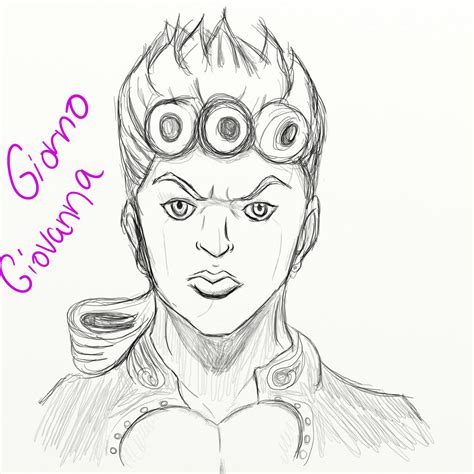 Giorno Giovanna Sketch By Ayitsme On Deviantart