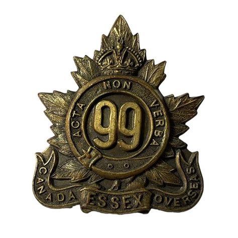 Ww1 Cef 99th Battalion Cap Badge