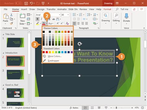 PowerPoint Font Size | CustomGuide