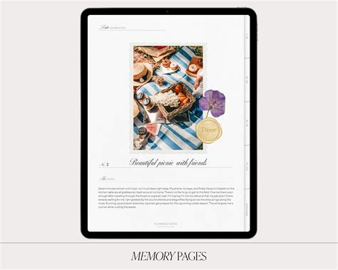 Digital Bucket List Planner Life Goals Planner Memory Book Digital