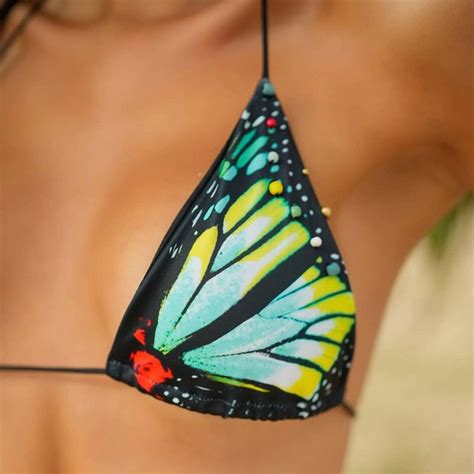 Butterfly Bikini Set Two Piece Bikini Tie Bikini Sexy Bikini Women S Swimwear 4 Colors Optional
