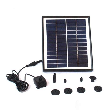 400lh Solar Panel Powered Water Pump Garden Pool Pond Fish Aquarium