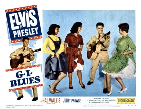 G I Blues At Right Elvis Presley Juliet Prowse Poster Print