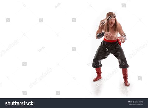 Actor Male Barbarian Trousers Naked Torso Stock Photo Shutterstock