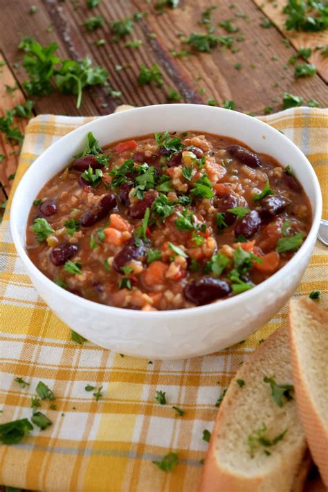 Red Bean And Bell Pepper Rice Soup Lord Byron S Kitchen