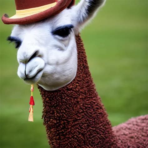 Llama With A Hat Spitting Stable Diffusion Openart