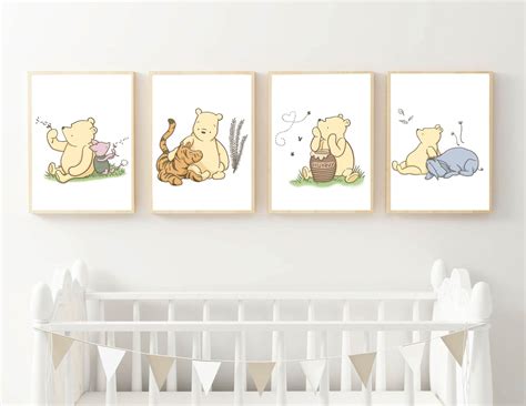 Classic Winnie The Pooh Nursery Prints Etsy