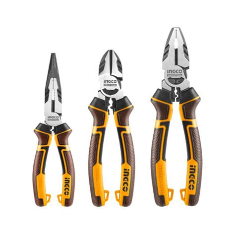 Ingco Hkhlps2831 3 Piece High Leverage Pliers Set