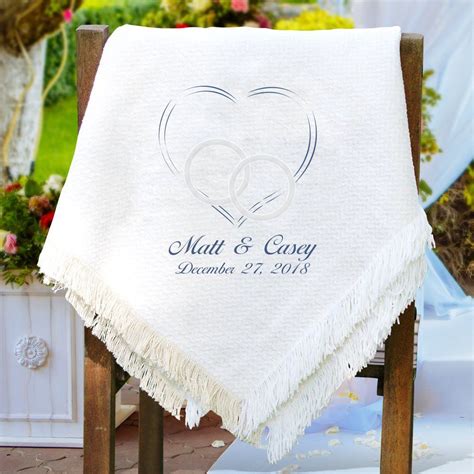 Embroidered Wedding Afghan Wedding Throw Embroidered Wedding