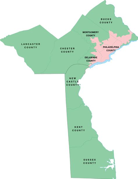 map of southeast pa