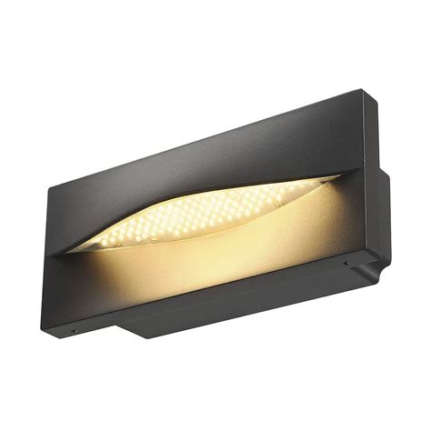 Adi Outdoor Recessed Wall Light Led 3000k Ip55 Anthracite 154w