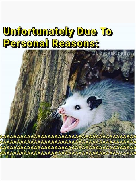 "Possum Meme" Poster for Sale by BossKey | Redbubble