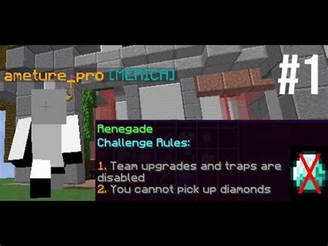 How To Complete The Renegade Challenge In Hypixel Bedwars Part Of