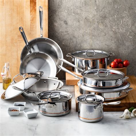 All-Clad Copper Core 8 Piece Cookware Set | Borough Kitchen