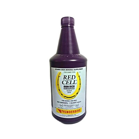 Rcg Agrivet Thunderbird Red Cell Iron Rich Quart Ml Gamefowl