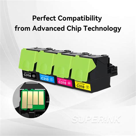 Compatible Xerox C310 / C315 Toner Cartridge Combo BK/C/M/Y By Superin ...