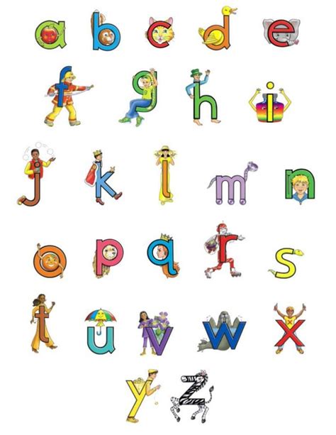 Printable Letterland Characters Printable Word Searches