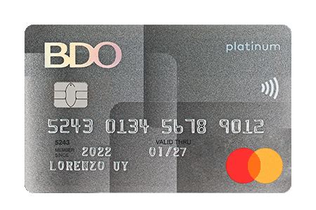 Mastercard Credit Cards Bdo Unibank Inc