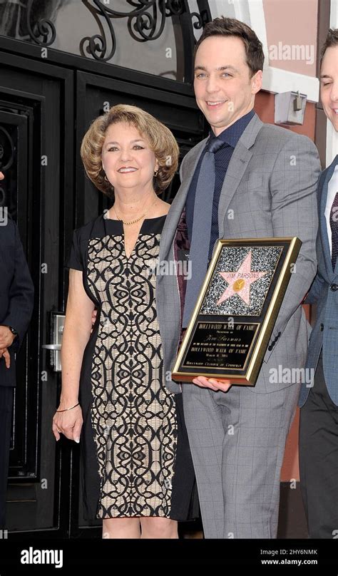 Jim Parsons, mom Judy Parsons as Jim Parsons Honored With A Star On The ...