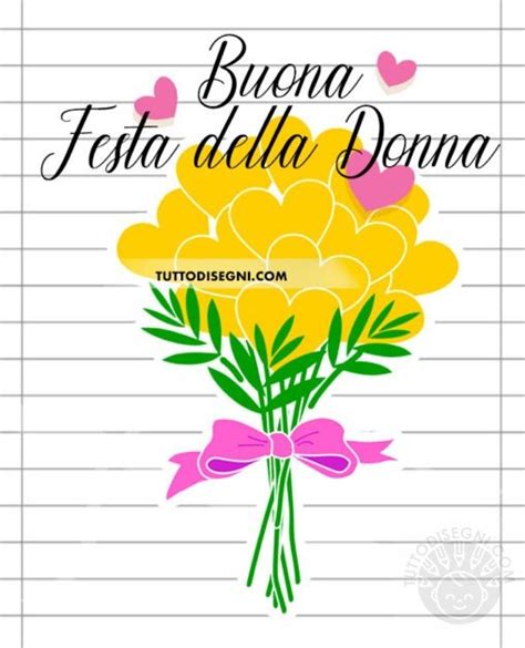 Festa Della Donna Mimosa Da Colorare TuttoDisegni