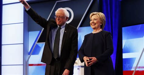 Democratic Debate Clinton And Sanders Talk Differently Time