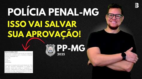Concurso Da Polícia Penal Mg 2025 - COMO ESTUDAR PARA O CONCURSO DA POLÍCIA PENAL-MG 2025 - YouTube