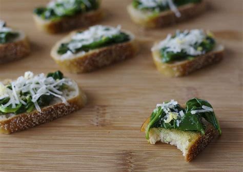 Sautéed Spinach Crostini Recipe Redux The Domestic Dietitian