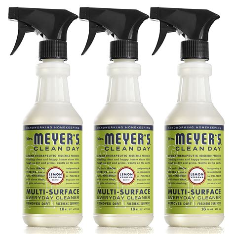 3x Mrs Meyers All Purpose Cleaner Spray Lemon Verbena 16 Fl Oz