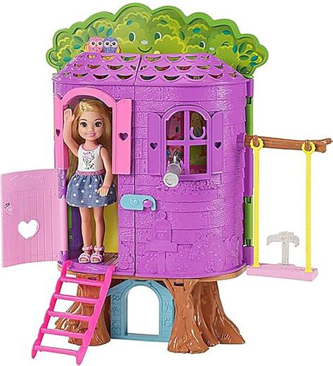 Mattel Barbie Fpf Chelsea Baumhaus Spielset Und Puppe Amazon De