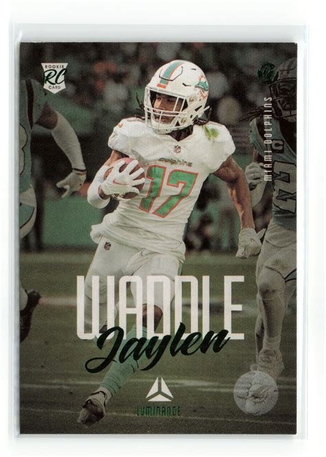 Jaylen Waddle Rc Panini Chronicles Luminance Green Ebay