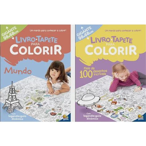 Livro Tapete Gigante Para Colorir 98 X 68 Cm Todolivro em Promoção