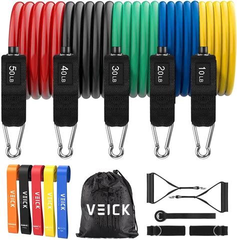 Veick Resistance Bands Widerstandsb Nder Set Fitnessb Nder Expander