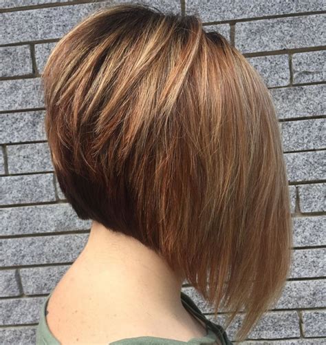 Steeply Angled Layered Bob Angled Bob Hairstyles Stacked Bob