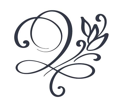 Premium Vector Flourish Swirl Ornate Decoration Pointed Pen Ink