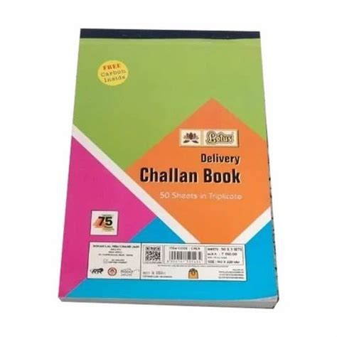 challan delivery book print size   piece  gurugram id