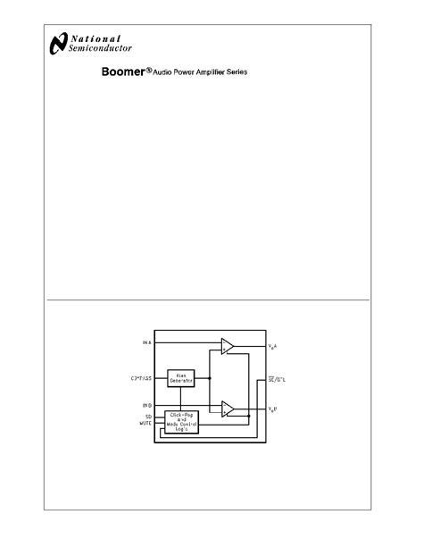 Lm Mm Nopb Pdf W Channel Audio Amplifier Pdso