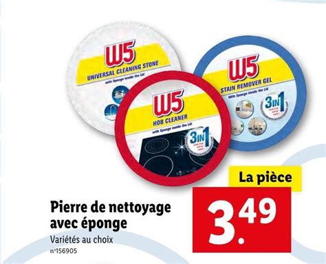 Promo W Pierre De Nettoyage Avec Ponge Chez Lidl