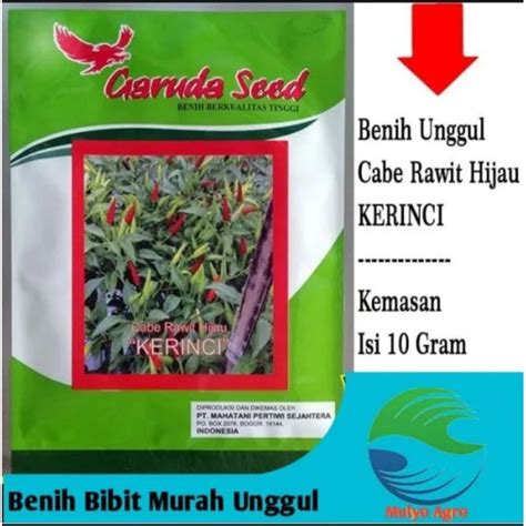 Jual Benih Bibit Cabai Rawit Hijau Kerinci Garuda Seed Hrgr Shopee