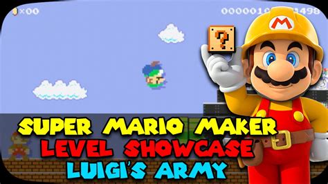 Super Mario Maker Level Showcase Luigis Army Youtube