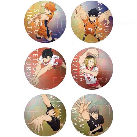 Haikyu Toho Limited Official Badge Hinata Shoyo Kageyama Tobio Kuroo Kenma Kozume Atsumu Osamu