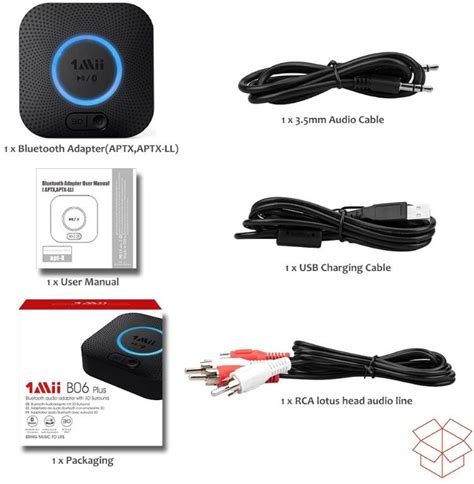 Mii B Plus Bluetooth Receiver Hifi Wireless Audio Adapter