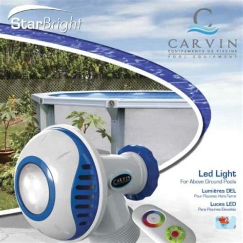 Carvin Star Bright LED Return Jet Pool Light For Above Ground Swimming