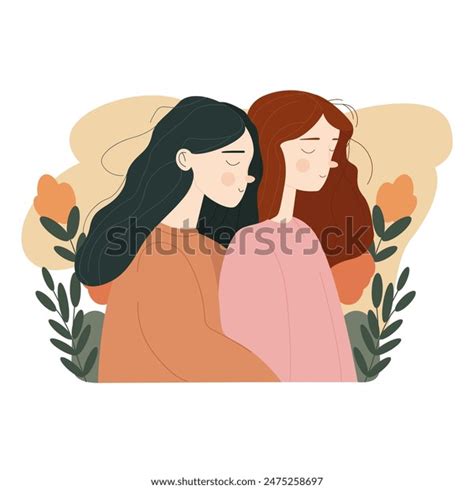 Lesbian Couples Stock Vectors And Vector Art Shutterstock