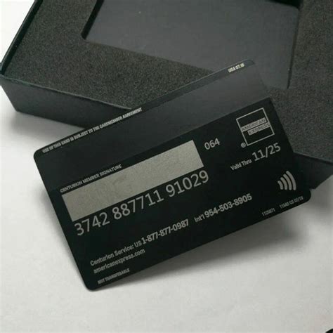 Amex Black Metal Centurion Card - Royal Metallic Custom Centurion Card ...