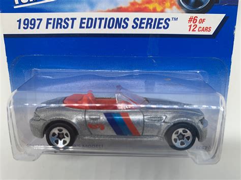 Hot Wheels BMW M Roadster Silver 1997 First Editions Series Miniature Collectable Model Toy Car